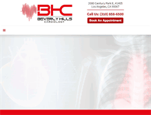 Tablet Screenshot of beverlyhillscardiology.com
